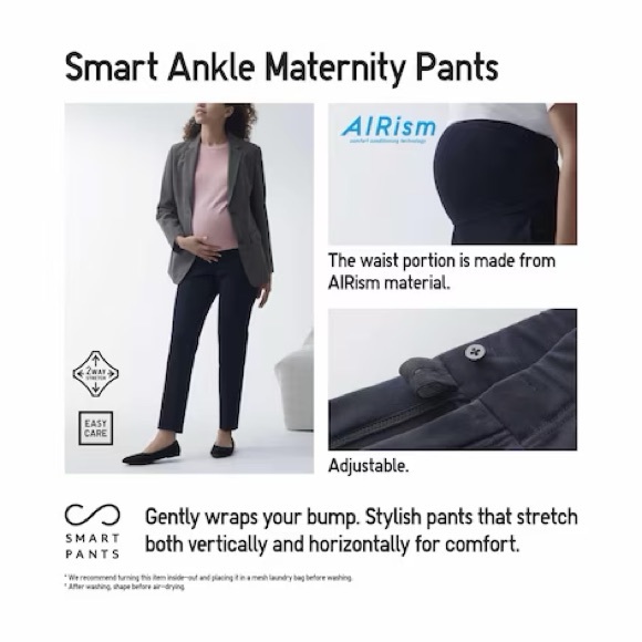 Uniqlo Smart Ankle Maternity Pants - Picture 2 of 6